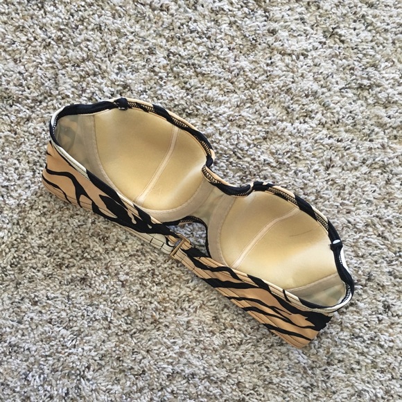 Animal Print Bandeau Bikini Top - Picture 3 of 4